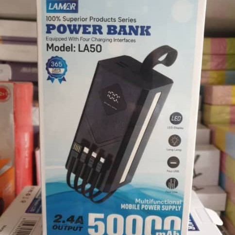 Lamar Power Bank 50000mAh 2.4A output