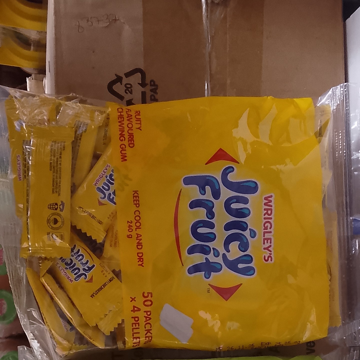 WRIGLEY'S JUICY FRUIT Chewing Gum 240g