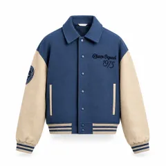 Zara Patched Quilted Bomber Jacket