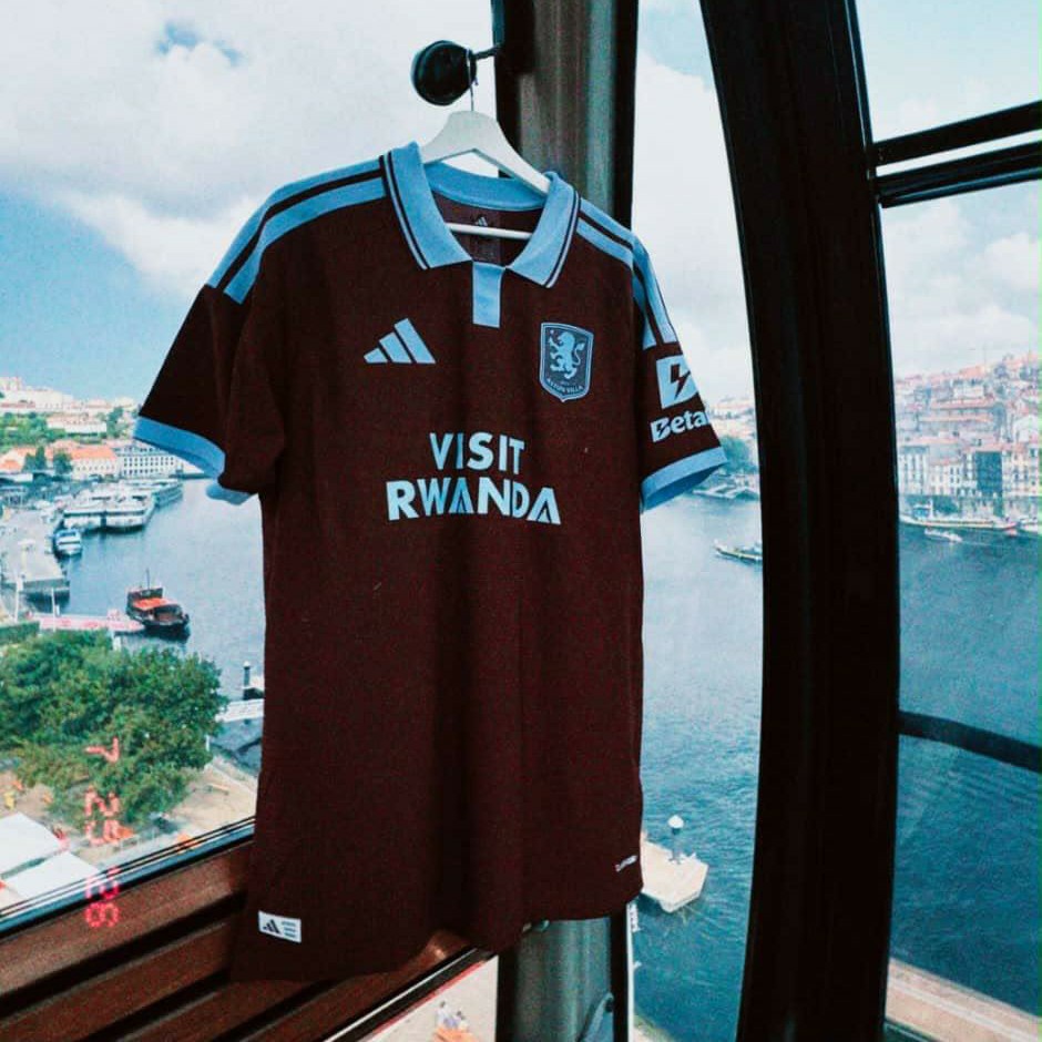  Aston Villa 2026-27 Home Jersey with Visit Rwanda Brand