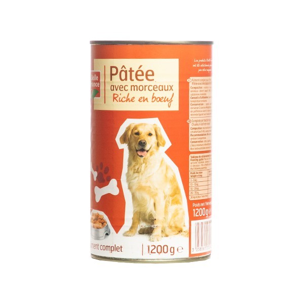 Belle France Dog Food 1200g Beef