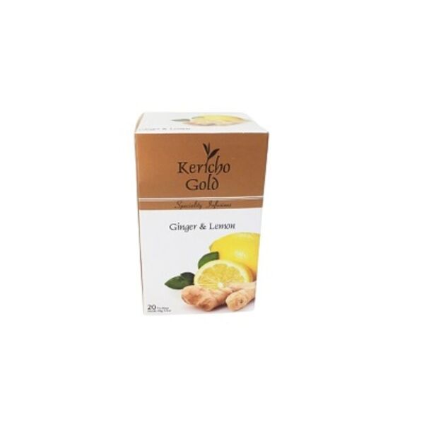 Kericho Gold Ginger& Lemon Tea Bags 40g