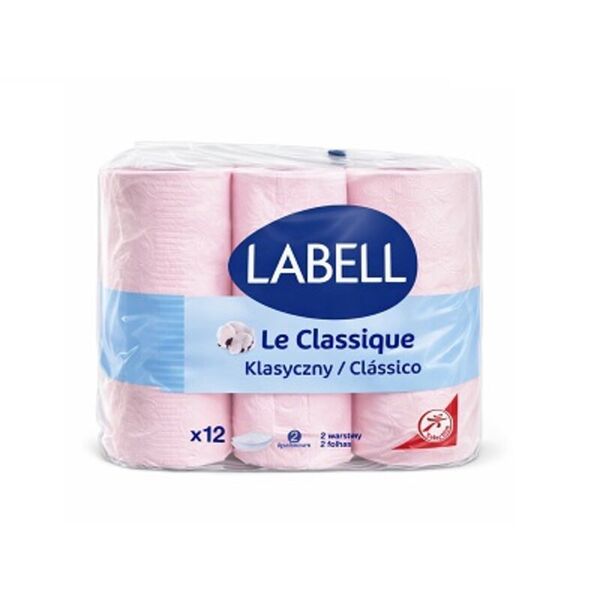 Labell Toilet Paper Rose 12 Roll