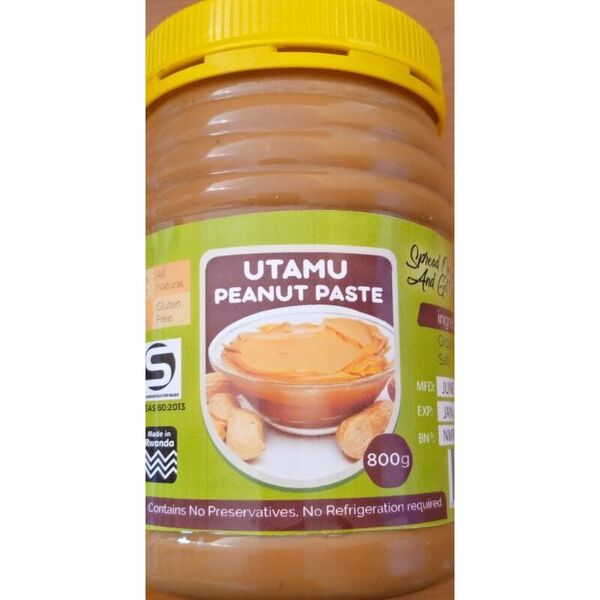 Utamu Peanut Butter 800g by Norelga Macadamia Rwanda Ltd